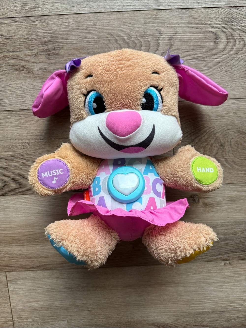 Fisher-Price Laugh & Learn Smart Stages Sis Puppy Plush Learning Toy (6+ months)